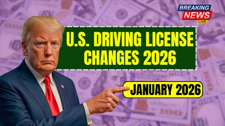 U.S. Driving License Changes 2026 – New Rules Come Into Effect on January 2026