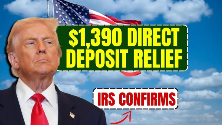 IRS Confirms $1,390 Direct Deposit Relief Payments