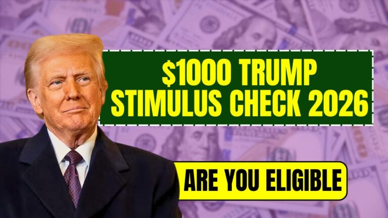 $1000 Trump Stimulus Check 2026 – Are You Eligible for This IRS Payout Coming Soon?