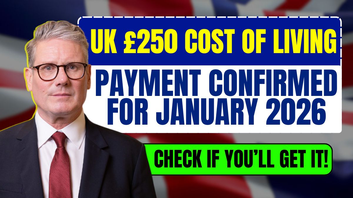 UK £250 Cost of Living Payment Confirmed for January 2026 – Check If You’ll Get It!